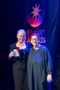 Winner on stage for the Elysian Awards 2026